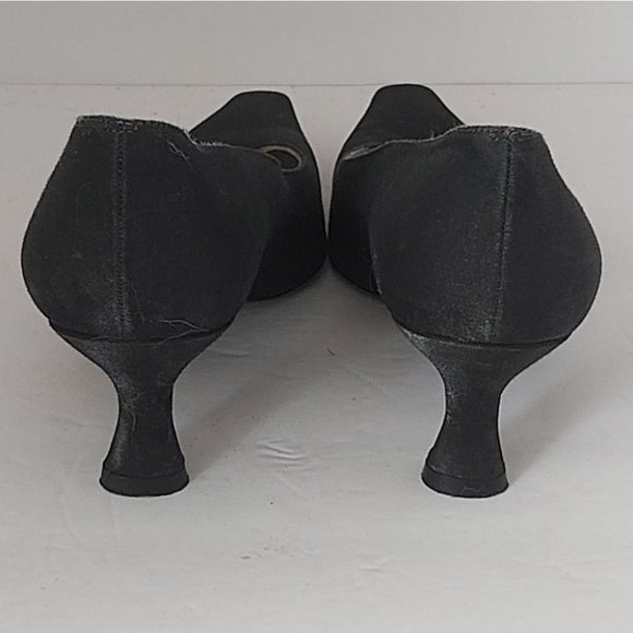 STUART WEITZMAN | Women's Satin Pumps Heels Black Size 6 - Picture 4 of 8